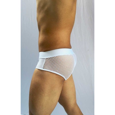 Foto 2 do produto Cueca Sex Masculina em Suplex e Arrastão Branco - SD Clothing | Tamanho Único