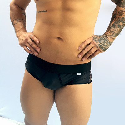 Cueca Sex Masculina em Tule com Estampa Animal Print com Suplex - SD Clothing | Tamanho Único