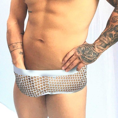 Cueca Sunga em Arrastão com Abertura Traseira e Cós Elástico - SD Clothing | Tamanho Único | Disponível em 2 Cores