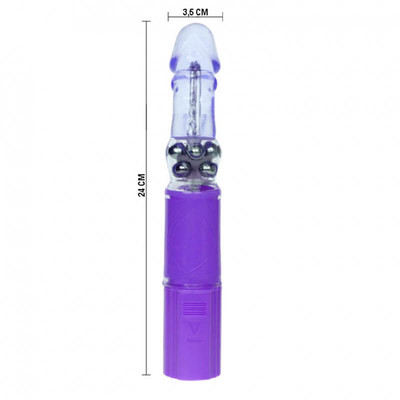 Foto 3 do produto Cute Baby - Vibrador Rotativo com Vibro Multivelocidade, Estimulador Clitoriano em Forma de Coelho - 24 x 3,5 cm