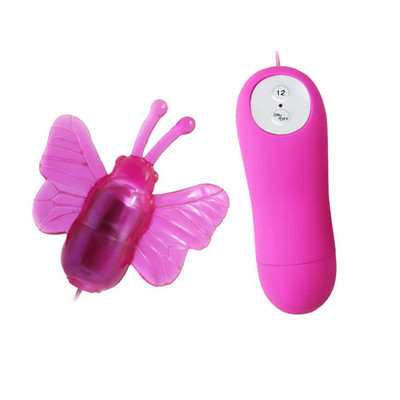 Foto 4 do produto Bullet em Forma de Borboleta com Controle Remoto com Fio e 12 Modos de Vibração - Cute Secret