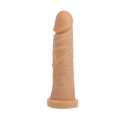 Foto 3 do produto Cyber Dildo Friday - Prótese Realística em Cyberskin com Glande Definida, Veias Salientes e Vértebra - 17,5 x 3,8 cm