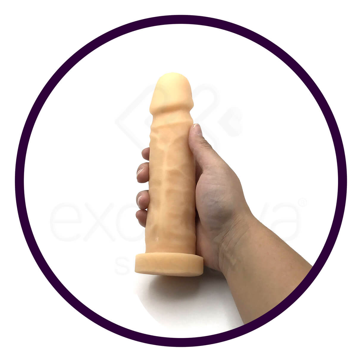 Prótese Peniana Realística Feita em Cyberskin com Glande Definida e Vértebra - Cyber Dildo Jovem | 16 x 4,2 cm - 5
