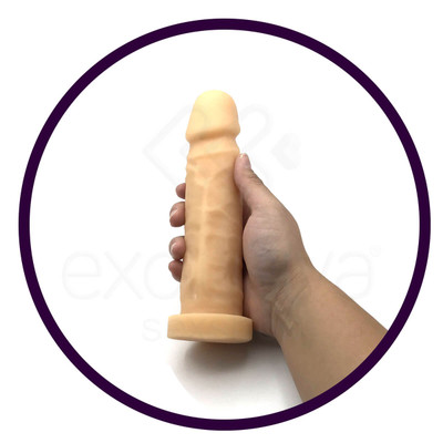 Foto 5 do produto Prótese Peniana Realística Feita em Cyberskin com Glande Definida e Vértebra - Cyber Dildo Jovem | 16 x 4,2 cm
