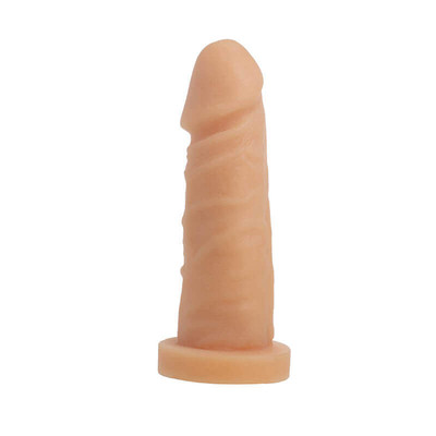Foto 3 do produto Prótese Realística em Cyberskin com Glande Definida, Veias Salientes e Vértebra - Cyber Dildo Martes | 14 x 3,6 cm