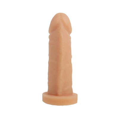Prótese Realística em Cyberskin com Glande Definida, Veias Salientes e Vértebra - Cyber Dildo Martes | 14 x 3,6 cm