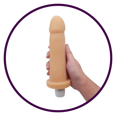 Cyber Dildo R2 - Prótese Realística em Cyberskin com Glande Definida, Veias Salientes e Vibro Multivelocidade - 15,7 x 4,5 cm