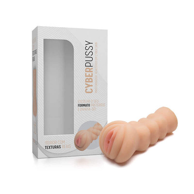 Masturbador Masculino em Forma de Vagina - Cyber Pussy Gaby - 15,5 x 7  cm