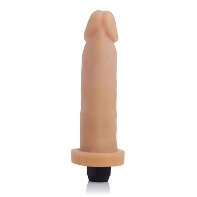 Foto 3 do produto Cyberdildo - Pênis Realístico em Cyberskin com Vibrador e Resistente à Água - 16 x 4 cm