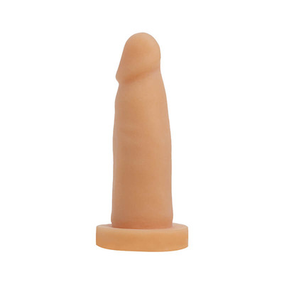 Foto 3 do produto CyberDildo - Prótese Peniana em Cyberskin com Vértebras Articuláveis e Glande Definida - 14 x 3,5 cm