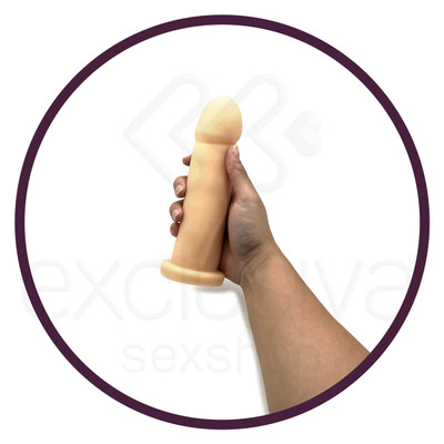 Foto 4 do produto CyberDildo R2 - Prótese Realística Vertebrada em Cyberskin com Forma de Pênis - 16,7 x 4,2 cm