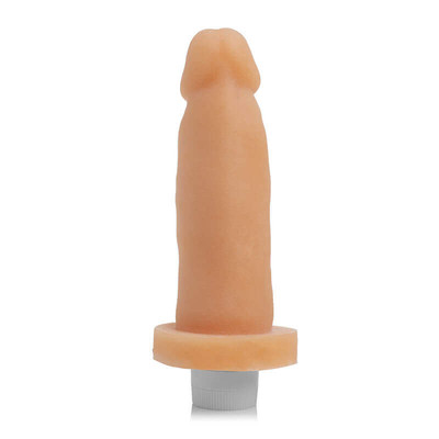 Prótese Peniana em Cyberskin com Vibração Multivelocidade - Adão & Eva Cyber Dildo | 12,5 x 4,5 cm