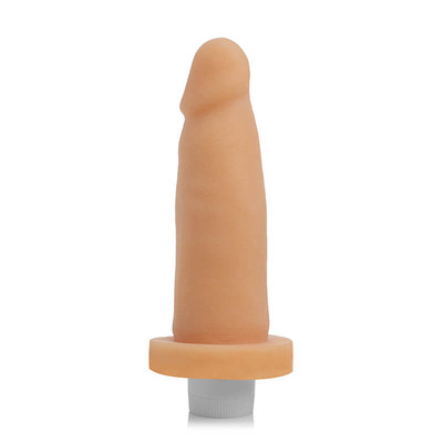 Foto 2 do produto Prótese Peniana em Cyberskin com Vibração Multivelocidade - Adão & Eva Cyber Dildo | 12,5 x 4,5 cm