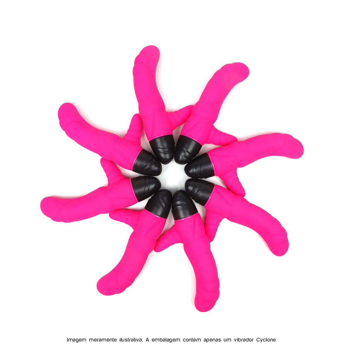 Cyclone Curved Profile Mini Rabbit Big Waves! - Vibrador de Ponto G com Estimulador de Clitóris e 8 Modos de Vibração - 9,3 x 3,3 cm - 4