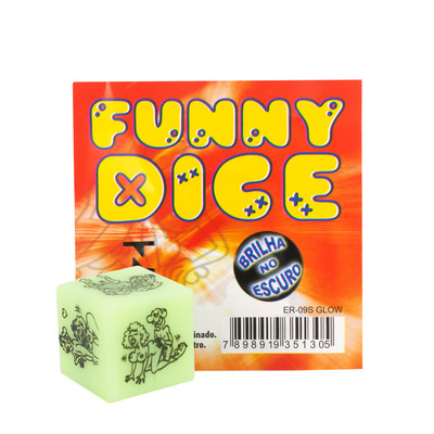 Dado Erótico das Posições com Desenho Caricato - Diversão Ao Cubo Funny Dice