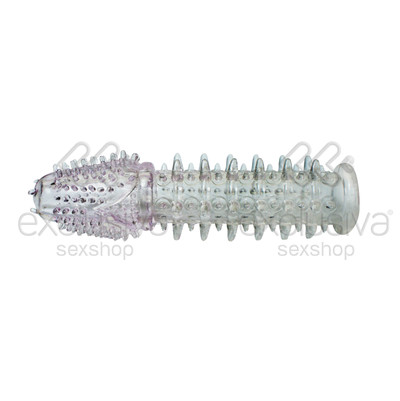 Foto 3 do produto Dancing Cactus - Vibrador Personal com Capa Peniana de Silicone com Nódulos Massageadores e Vibração Única - 17 x 2,5 CM | Cor: Rosa