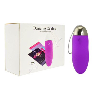 Foto 1 do produto Cápsula Vibratória Recarregável com 10 Modos de Vibração e Controle Via App - Dancing Genius | 8,2 x 2,8 cm | Disponível em 2 Cores