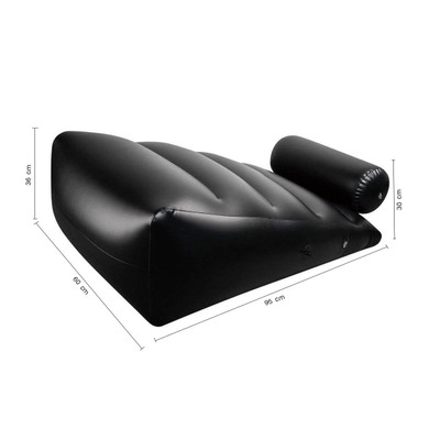 Foto 7 do produto Dark Magic Love Cushion for Couples - Colchão e Almofada Inflável com Algemas para Imobilização em PVC - 95 x 60 cm