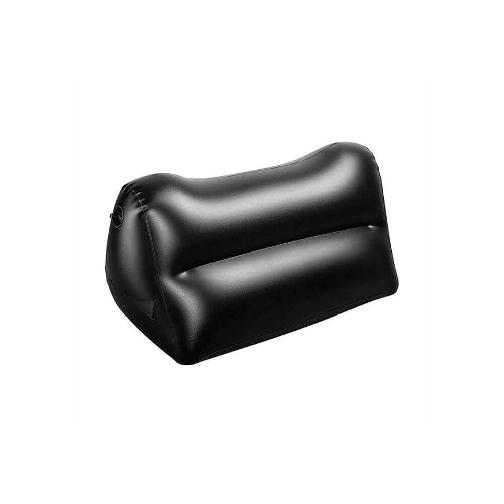 Dark Magic Love Cushion for Couples Type A - Colchão Triangular Inflável com Par de Algemas, Chibata e Penas - 60 x 36 cm - 2