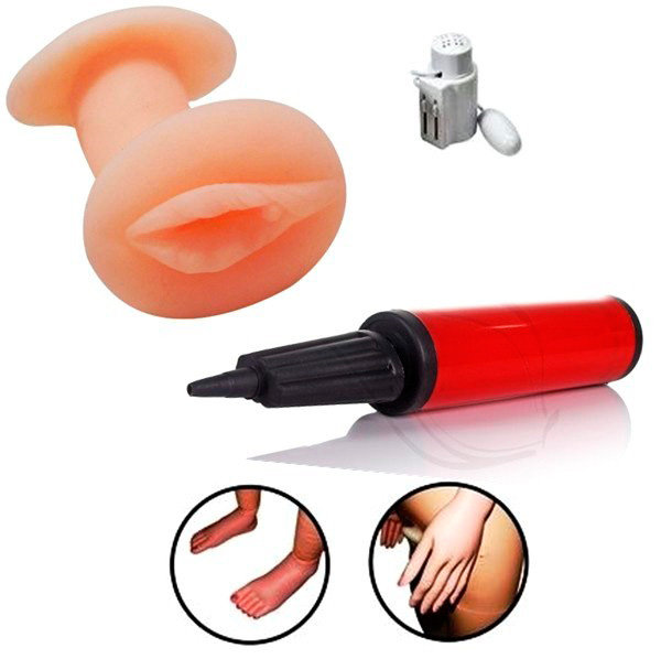 Dawanjia - Boneca Inflável com Pés, Mãos e Seios Fartos em Silicone, com Vibro Multivelocidade e Bolsa de Água Quente - 7