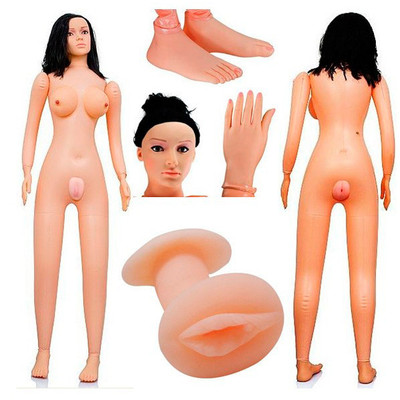 Foto 8 do produto Dawanjia - Boneca Inflável com Pés, Mãos e Seios Fartos em Silicone, com Vibro Multivelocidade e Bolsa de Água Quente