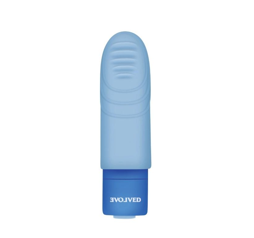 Dedeira Estimuladora de Clitóris e Bullet com 10 Modos de Vibração - Evolved Fingerlicious | 7,4 x 4,1 cm - 1