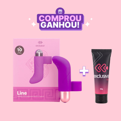 Dedeira Estimuladora de Clitóris e Ponto G em Silicone Com 10 Modos de Vibração - Exclusiva Line