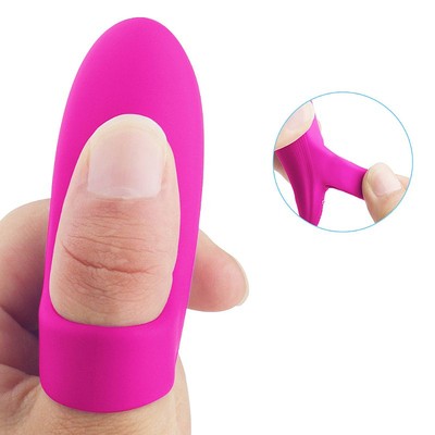 Foto 6 do produto Dedeira Estimuladora de Clitóris e Ponto G em Silicone com 9 Modos de Vibração e Recarregável - S-hande Dory | 4,8 x 3,1 cm | Disponível em 2 Cores