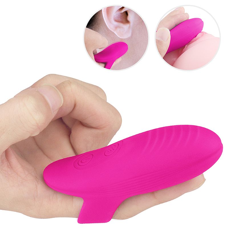 Dedeira Estimuladora de Clitóris e Ponto G em Silicone com 9 Modos de Vibração e Recarregável - S-hande Dory | 4,8 x 3,1 cm | Disponível em 2 Cores - 8