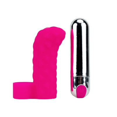 Foto 2 do produto Dedeira Estimuladora de Clitóris com Texturas Massageadoras e 10 Modos de Vibração - XXOO Picea Fingertip | Disponível em 2 Cores
