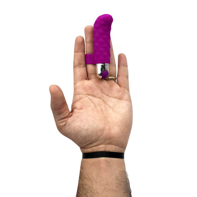 Foto 4 do produto Dedeira Estimuladora de Clitóris com Texturas Massageadoras e 10 Modos de Vibração - XXOO Picea Fingertip | Disponível em 2 Cores
