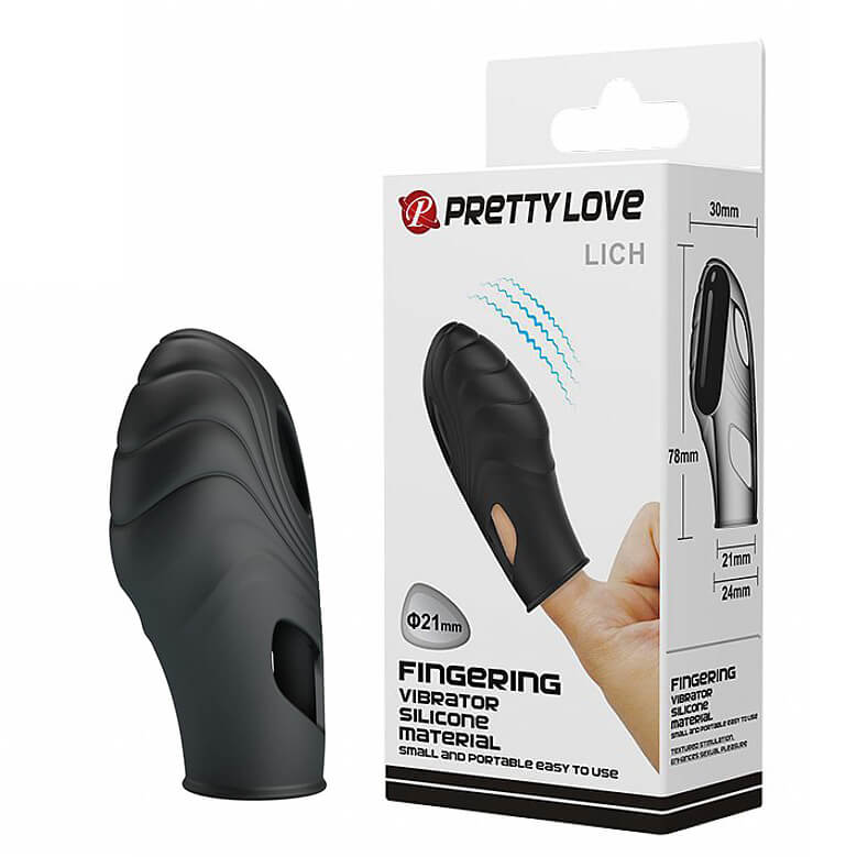 Dedeira Estimuladora de Clítoris em Silicone com Vibração - Pretty Love Lich | 6,5 x 2 cm - 1