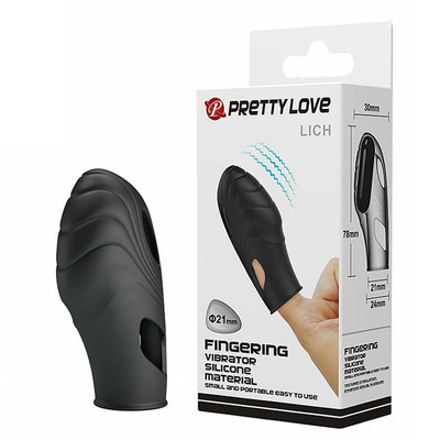 Dedeira Estimuladora de Clítoris em Silicone com Vibração - Pretty Love Lich | 6,5 x 2 cm