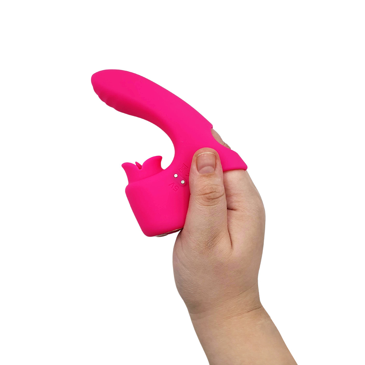 Dedeira Estimuladora de Ponto G e Clitóris com Língua Vibratória e 9 Modos de Vibração - S-Hande Devil's Kiss | 8,6 x 2,4 cm | Disponível em 3 Cores - 11