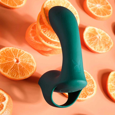 Foto 5 do produto Dedeira Estimuladora de Ponto G e Clitóris em Silicone com 9 Modos de Vibração - Playboy Wrapped Around My Finger | 9,2 x 3,2 cm