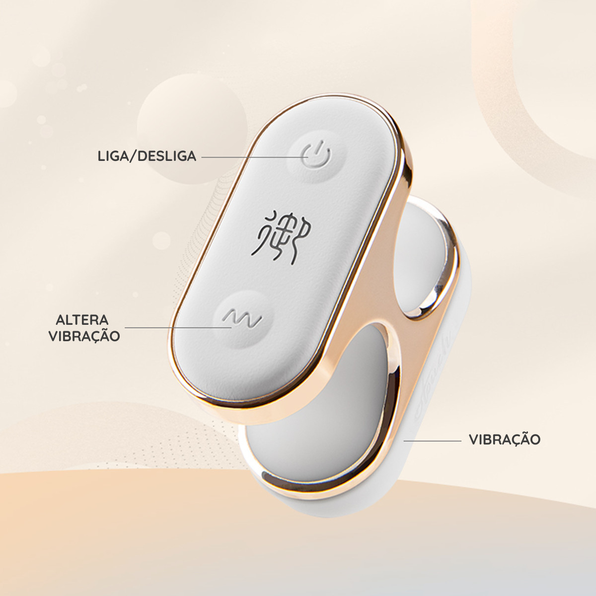 Dedeira Estimuladora em Silicone com 7 Modos de Vibrações e Recarregável - YU Otouch | 4,6 x 4,6 cm - 4