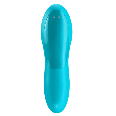 Foto 3 do produto Dedeira Estimuladora em Silicone Bi Compatível à Prova D'Água e 12 Modos de Vibrações - Satisfyer Teaser | 12 x 3,2 cm