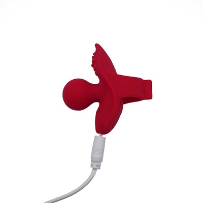Foto 4 do produto Dedeira Estimuladora em Silicone com Cerdas Massageadoras, 12 Modos de Vibração e Recarregável - Magic | 5,7 x 3,5 cm | Disponível em 2 Cores