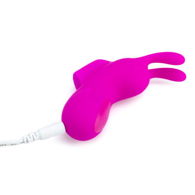 Foto 7 do produto Dedeira em Silicone com Forma de Coelho, 7 Modos de Vibração, Função Memória e Recarregável - Pretty Love Finger Bunny |Roxo