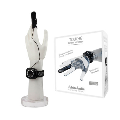Foto 1 do produto Dedeira em Silicone Atóxico com 10 Modos de Vibração e Dispositivo de Pulso - Intt Touché Finger Vibrator | 9,2 x 2,3 cm