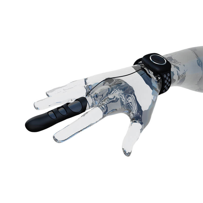 Dedeira em Silicone Atóxico com 10 Modos de Vibração e Dispositivo de Pulso - Intt Touché Finger Vibrator | 9,2 x 2,3 cm - 4