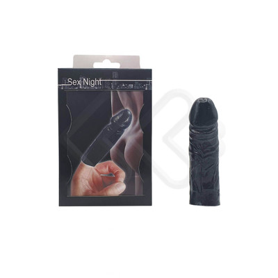 Foto 2 do produto Dedeira em Silicone com Formato de Prótese Realística, Glande Definida e Veias Salientes - InNamorata Sex Night Dedo Sex - 11,1 x 3 cm | Disponível em 2 Cores