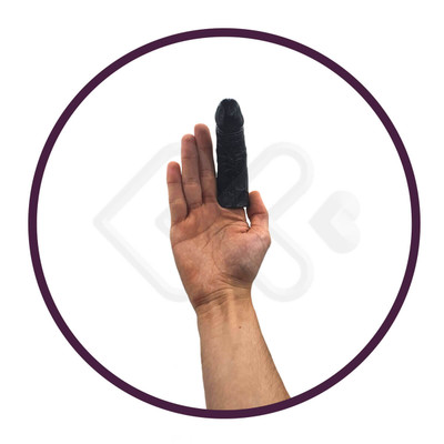 Foto 4 do produto Dedeira em Silicone com Formato de Prótese Realística, Glande Definida e Veias Salientes - InNamorata Sex Night Dedo Sex - 11,1 x 3 cm | Disponível em 2 Cores