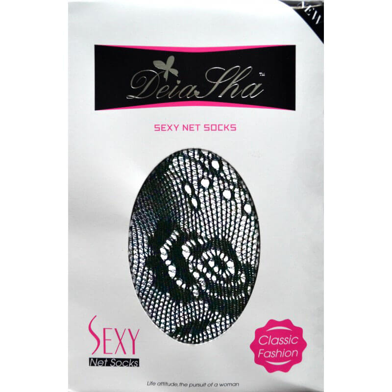 Deia Tha - Meia 7/8 Arrastão com Renda Floral | Código: 8071 - 2