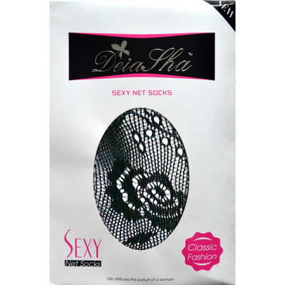 Foto 2 do produto Deia Tha - Meia 7/8 Arrastão com Renda Floral | Código: 8071
