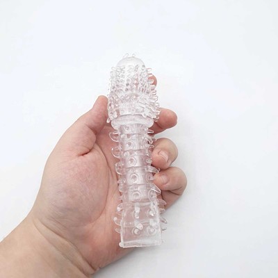Foto 2 do produto Capa Peniana Extensora em TPE com Nódulos Massageadores - YouVibe Delay Enhance | 14,6 x 4 cm