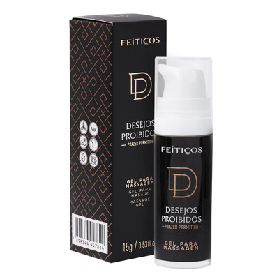Gel Lubrificante Dessensibilizante Anal à Base d'água com Óleos Essenciais - Feitiços Aromáticos Desejos Proibidos | 15g