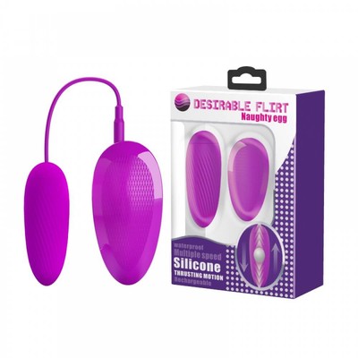 Foto 1 do produto Desirable Flirt Naughty Egg - Cápsula com Peso Interno que Vai e Vem e Controle com Fio