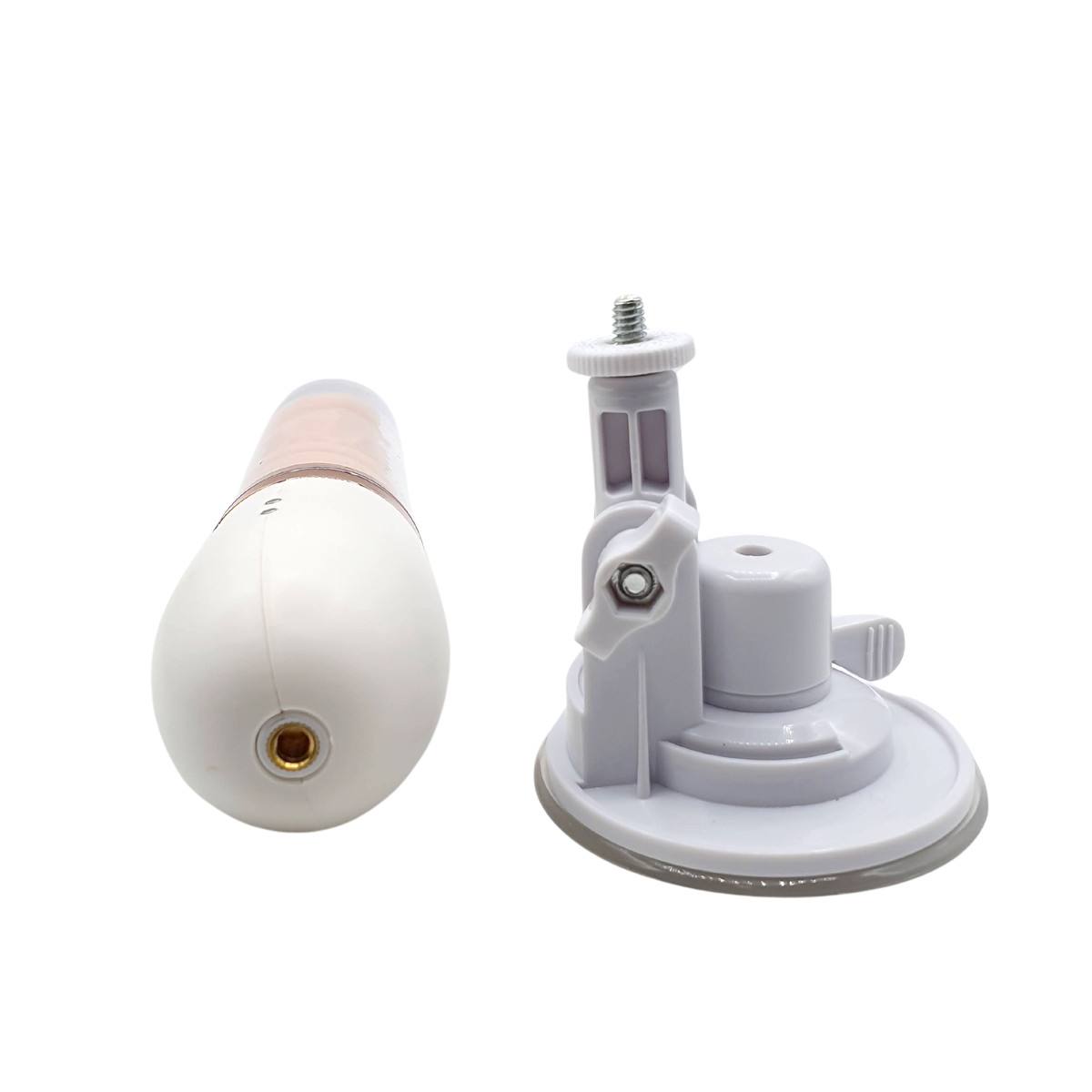 Prótese Peniana em Silicone com Ventosa, 7 Modos de Vibração e Movimentos Rotativos,  Auto Aquecimento e Controle Remoto - Dibe Cyclone Fire | 8,5 x 3,3 cm - 2