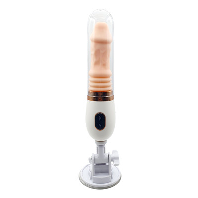 Foto 3 do produto Prótese Peniana em Silicone com Ventosa, 7 Modos de Vibração e Movimentos Rotativos,  Auto Aquecimento e Controle Remoto - Dibe Cyclone Fire | 8,5 x 3,3 cm
